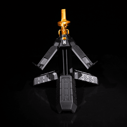 The arms fold out to hold the controller