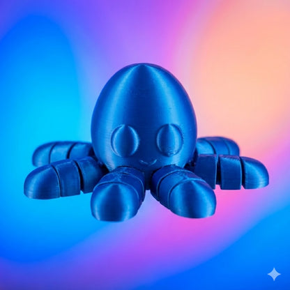 Octopus in Ocean Rest - 3D Printed Desk Buddy